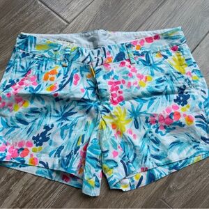 Lily Pulitzer Callahan Multicolor Tropical Print Shorts
